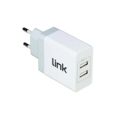 Carica Batteria AC - USB (2x) universale 3.4A (LKPC07)